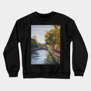 Canal St Martin, Paris - pastel Crewneck Sweatshirt